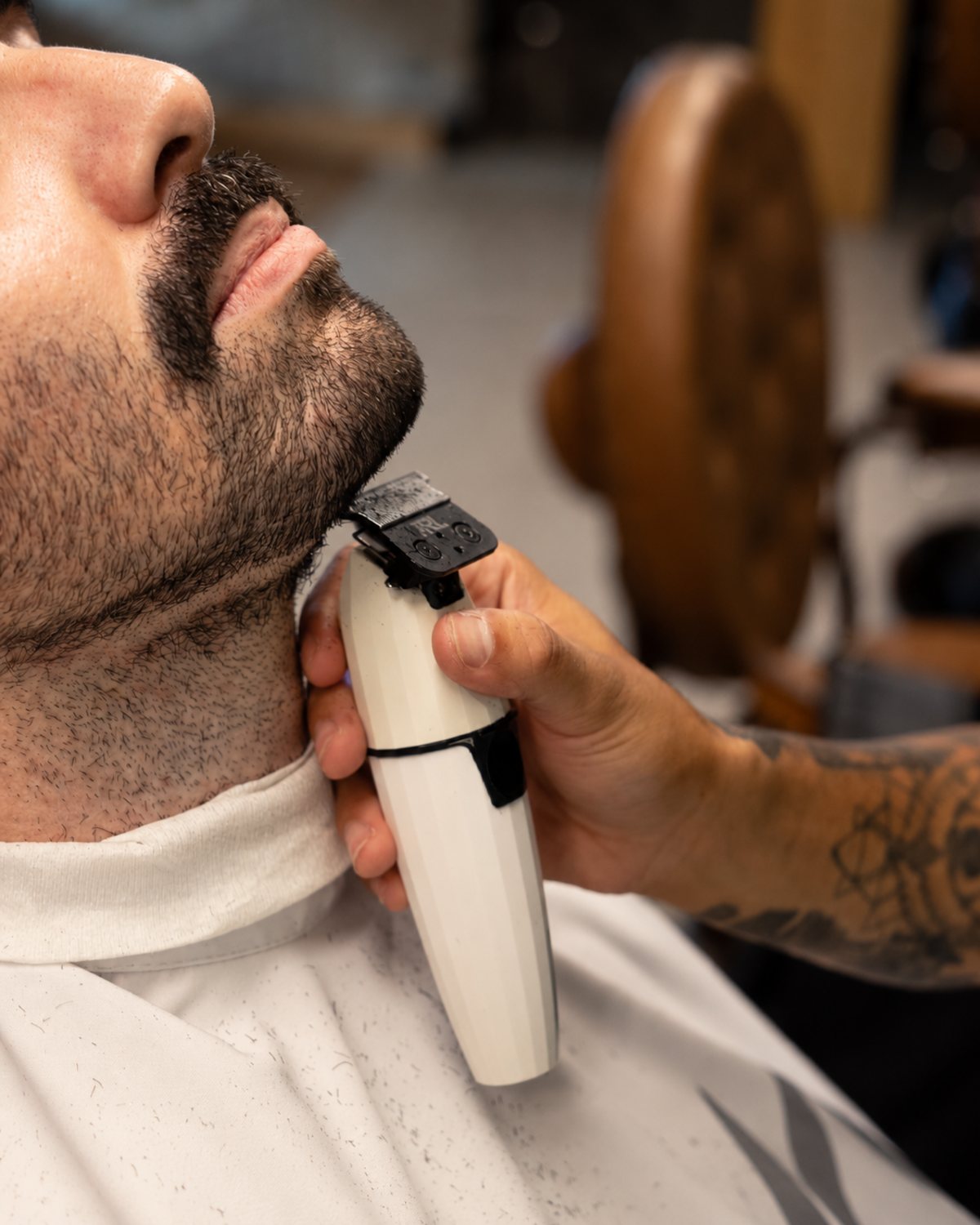 Detalhe da barba finalizada